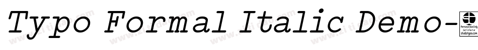 Typo Formal Italic Demo字体转换